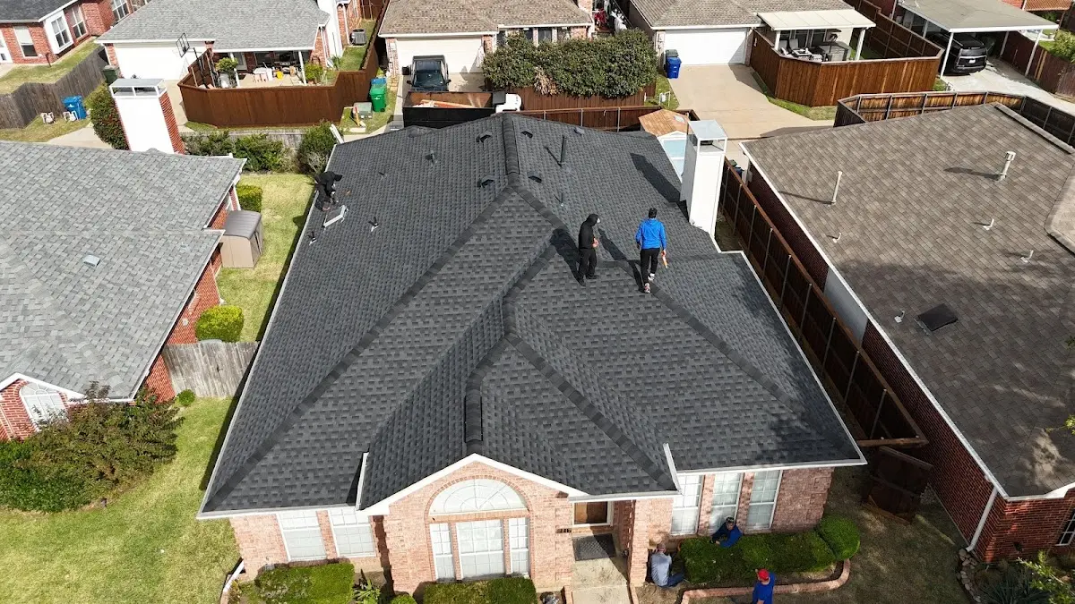 Slate & Tile Roof Repair work in progress on a Menifee property